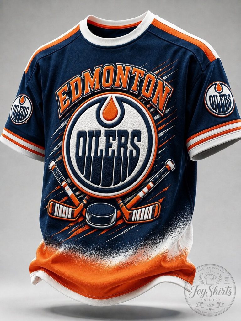 Edmonton Oilers Ice Hockey Team Fan Apparel Performance T-Shirt