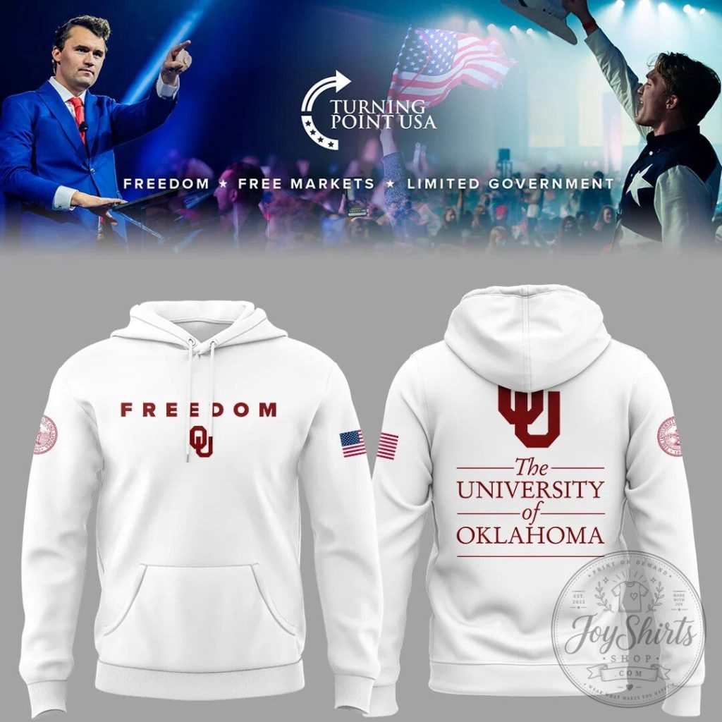University of Oklahoma Freedom Turning Point USA White Hoodie