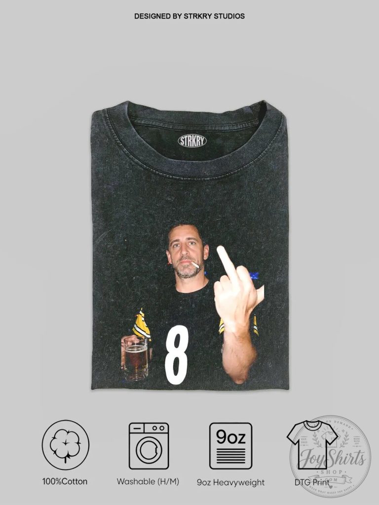 Aaron Rodgers Middle Finger Funny Football Fan T-Shirt