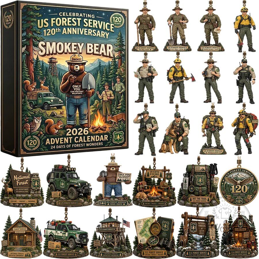 Smokey Bear US Forest Service 120th Anniversary 2026 Advent Calendar