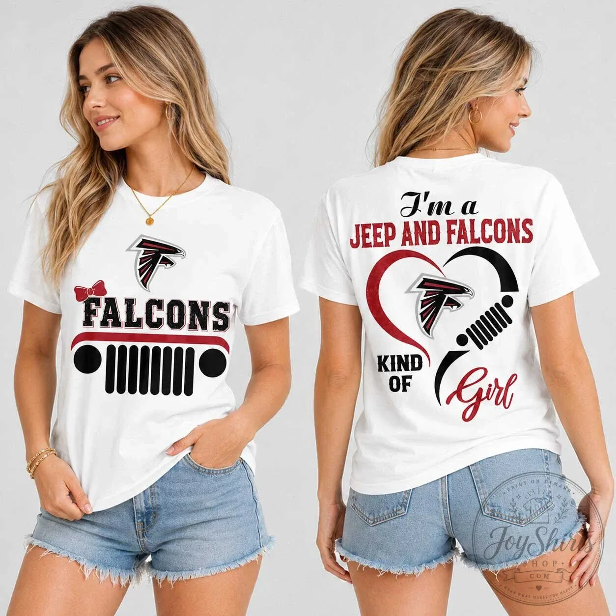 Atlanta Falcons Shirt for Women, Jeep and Falcons Kind of Girl T-Shirt