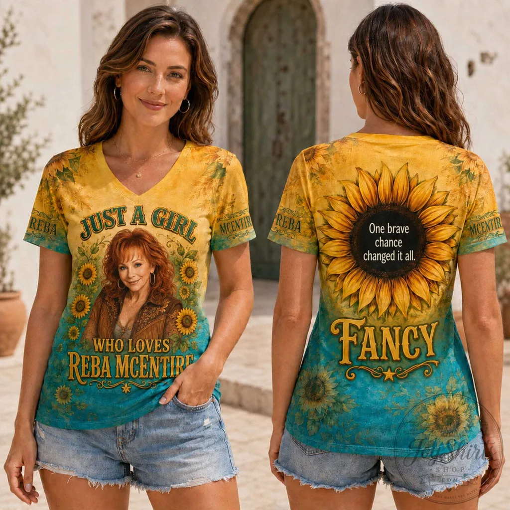 Reba McEntire Just A Girl Who Loves Reba McEntire Sunflower T-Shirt 17 Reba McEntire Just A Girl Who Loves Reba McEntire Sunflower T-Shirt