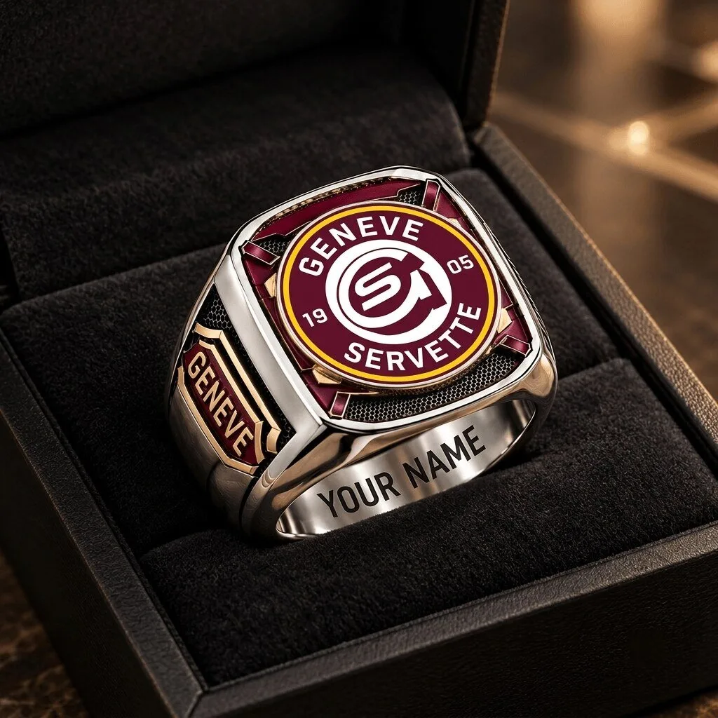 Geneve Servette Hockey Club National League Custom Fan Ring