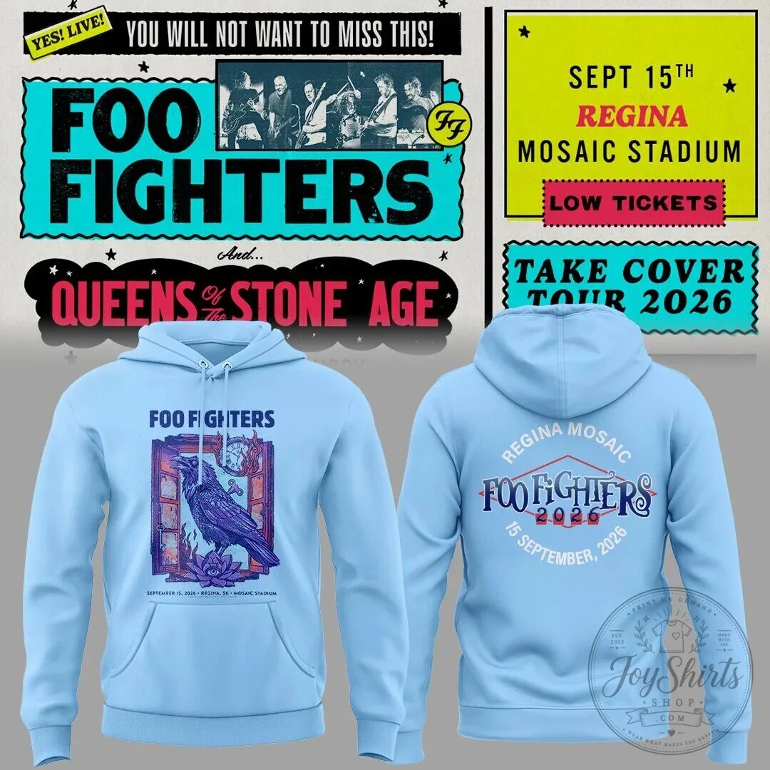 2026 Hoodie for the Take Cover Tour Featuring Foo Fighters & Queens of the Stone Age