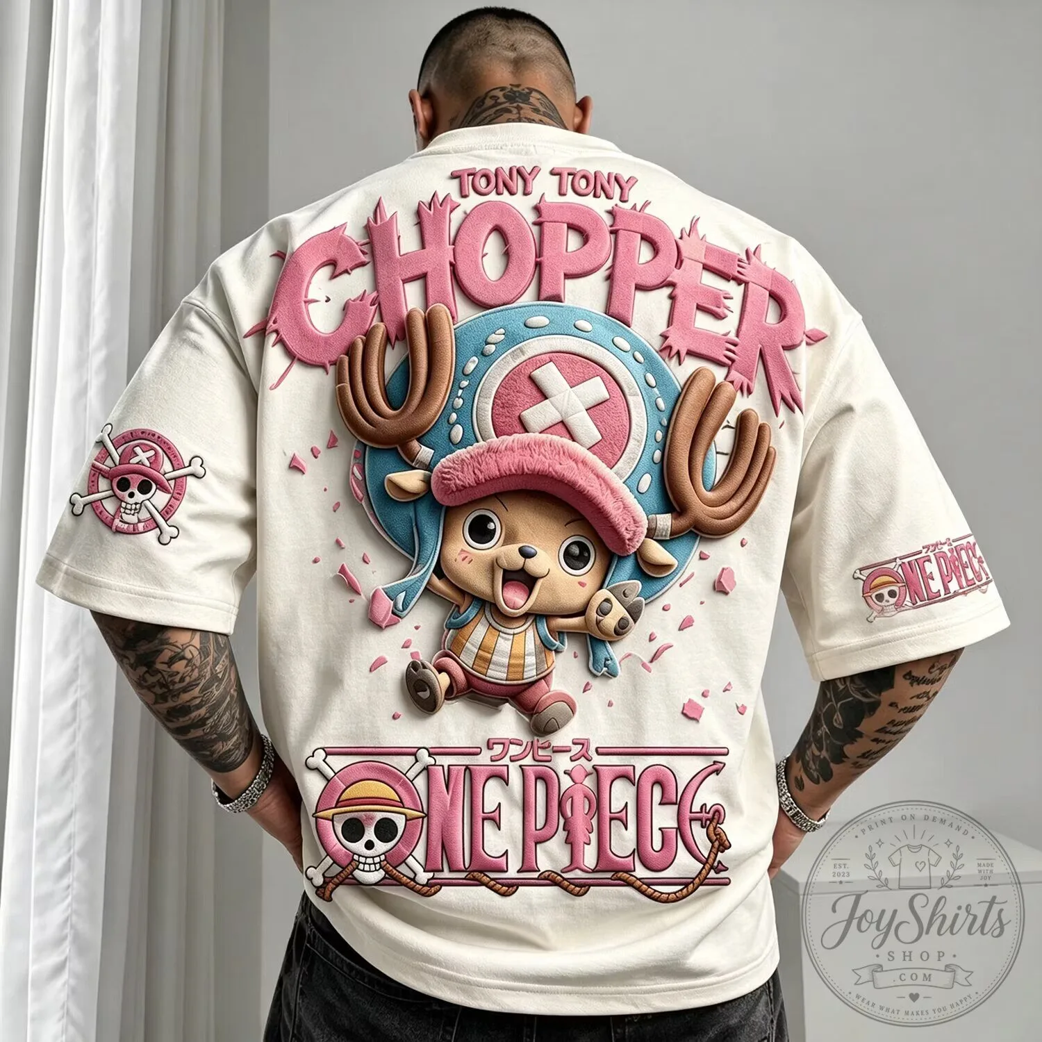 One Piece Tony Tony Chopper Anime Oversized Graphic T-Shirt