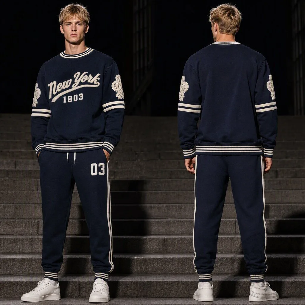 New York 1903 Vintage Baseball Style Crewneck Sweatshirt
