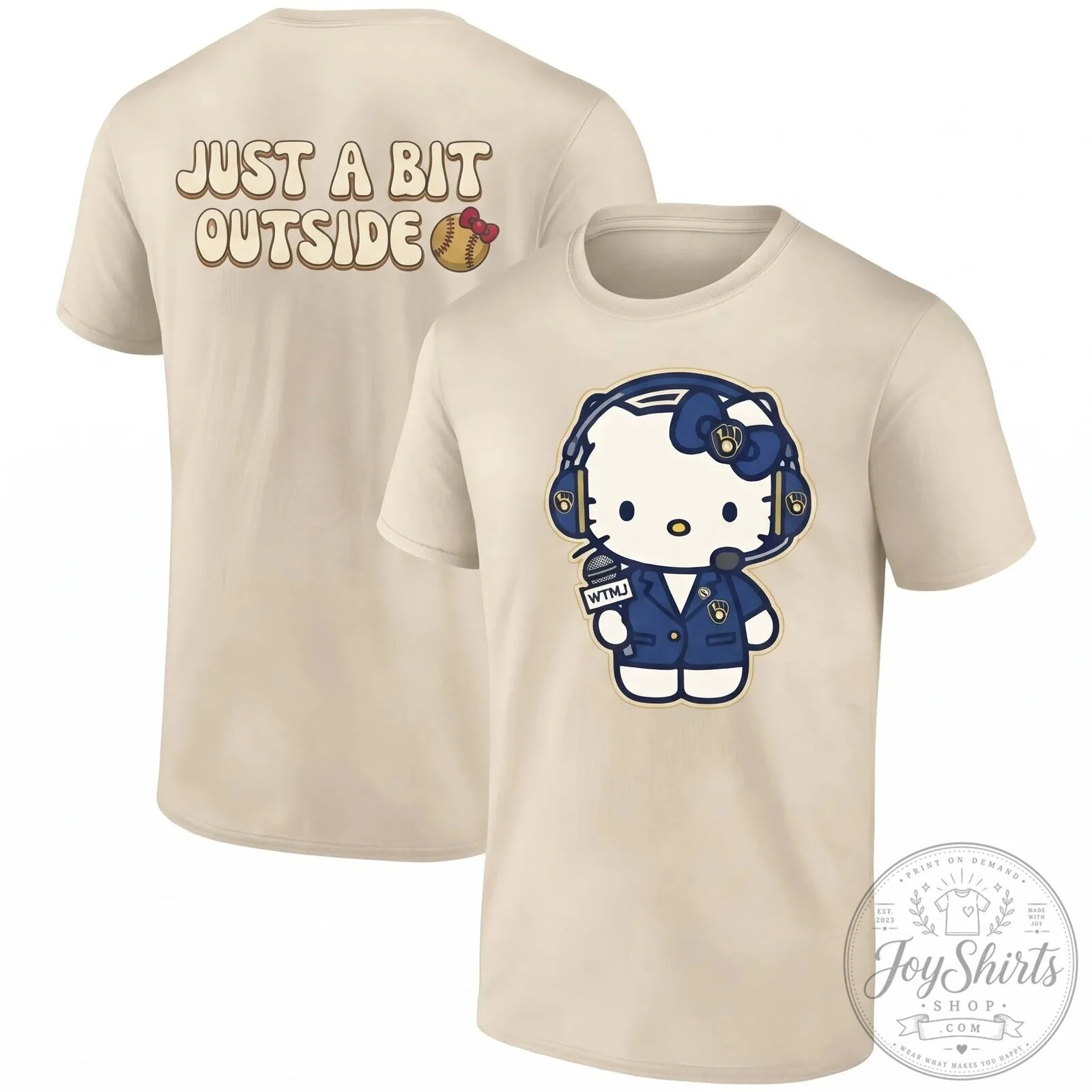 Milwaukee Brewers Hello Kitty Just A Bit Outside Baseball T-Shirt 14 Milwaukee Brewers Hello Kitty Just A Bit Outside Baseball T-Shirt