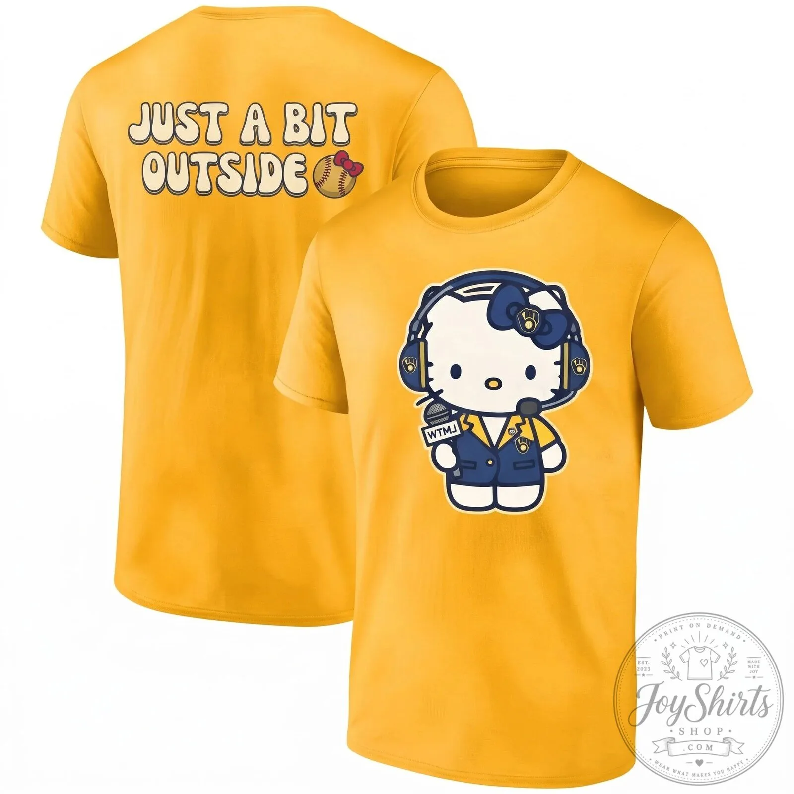 Milwaukee Brewers Hello Kitty Just A Bit Outside Baseball T-Shirt 15 Milwaukee Brewers Hello Kitty Just A Bit Outside Baseball T-Shirt
