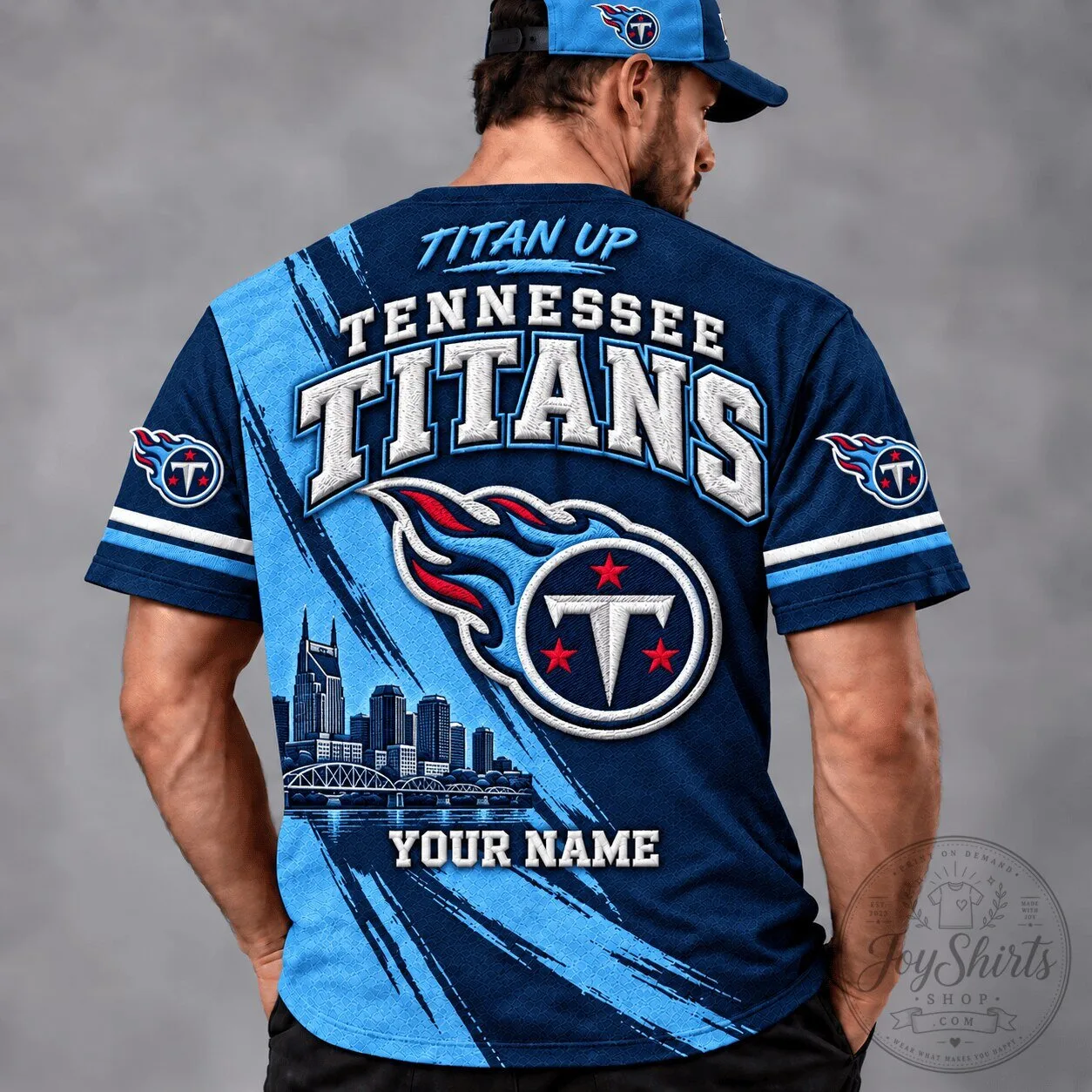 Tennessee Titans NFL Football Team Custom Name T-Shirt