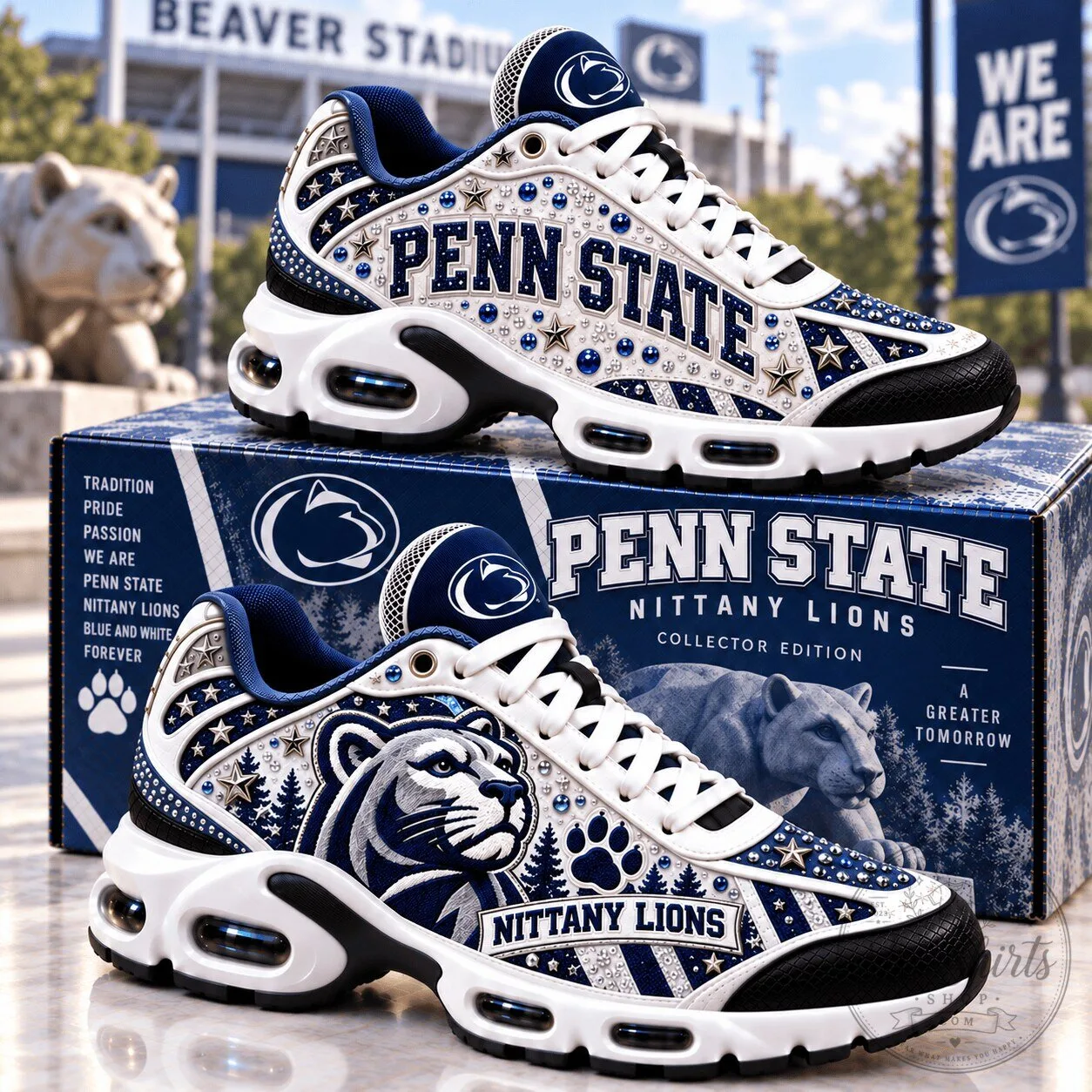 Penn State Nittany Lions Custom Air Max Running Shoes