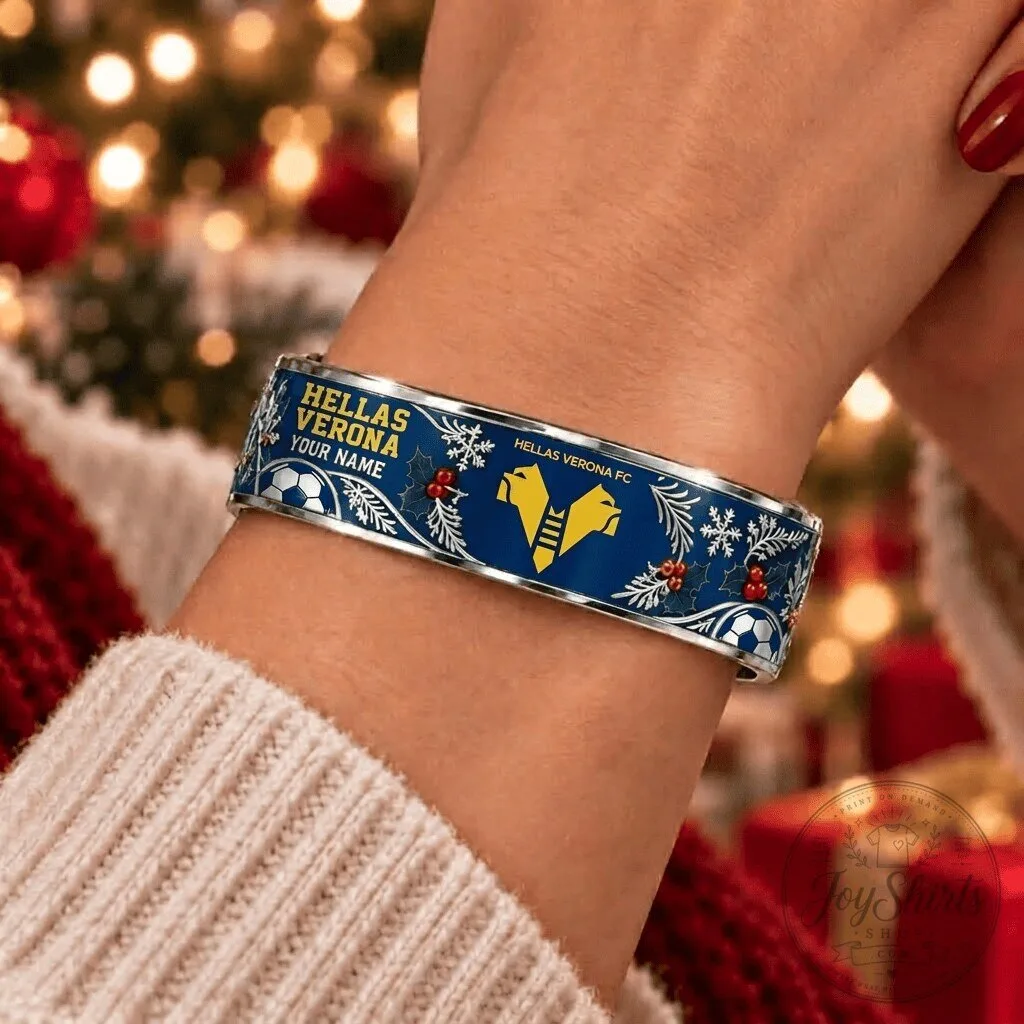 Hellas Verona Football Club Christmas Custom Name Bracelet