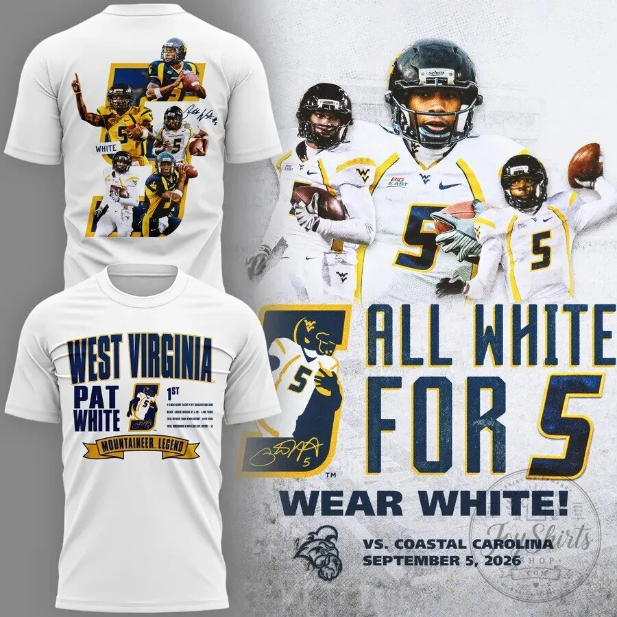 West Virginia Football Pat White Mountaineer Legend T-Shirt