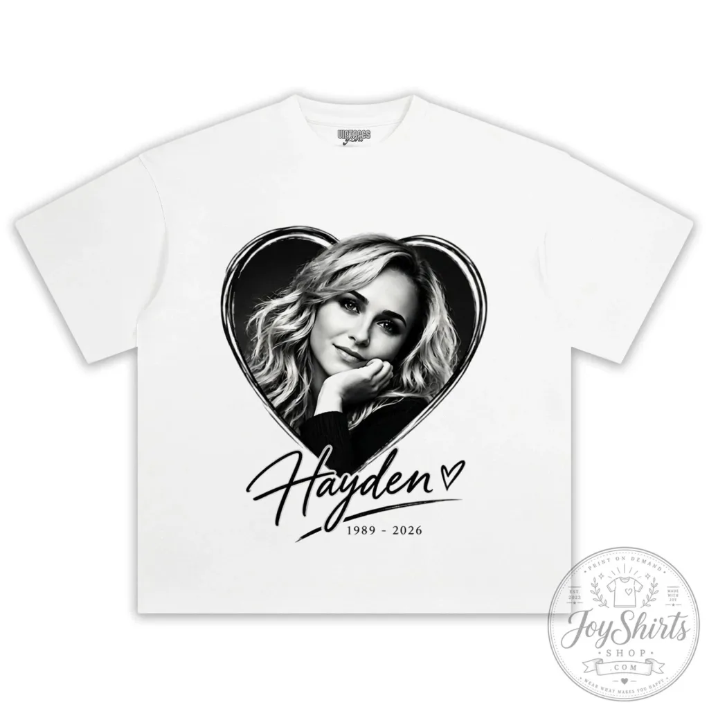 Hayden Panettiere Heart Portrait Graphic T-Shirt 4 Hayden Panettiere Heart Portrait Graphic T-Shirt