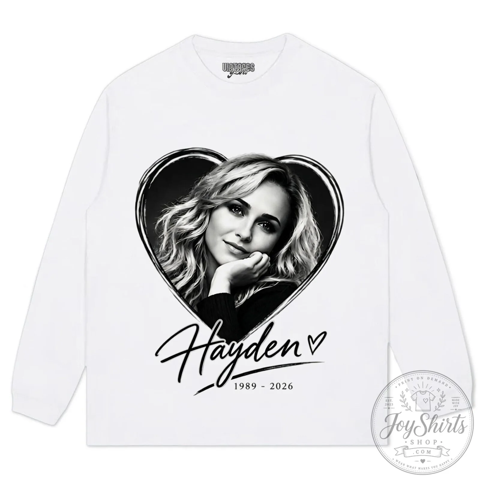 Hayden Panettiere Heart Portrait Graphic T-Shirt 9 Hayden Panettiere Heart Portrait Graphic T-Shirt