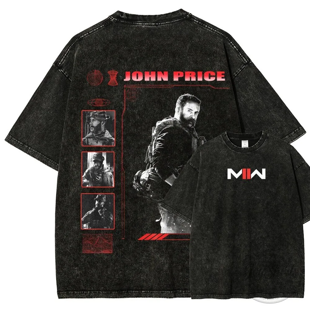 Call of Duty John Price Character Graphic Washed T-Shirt