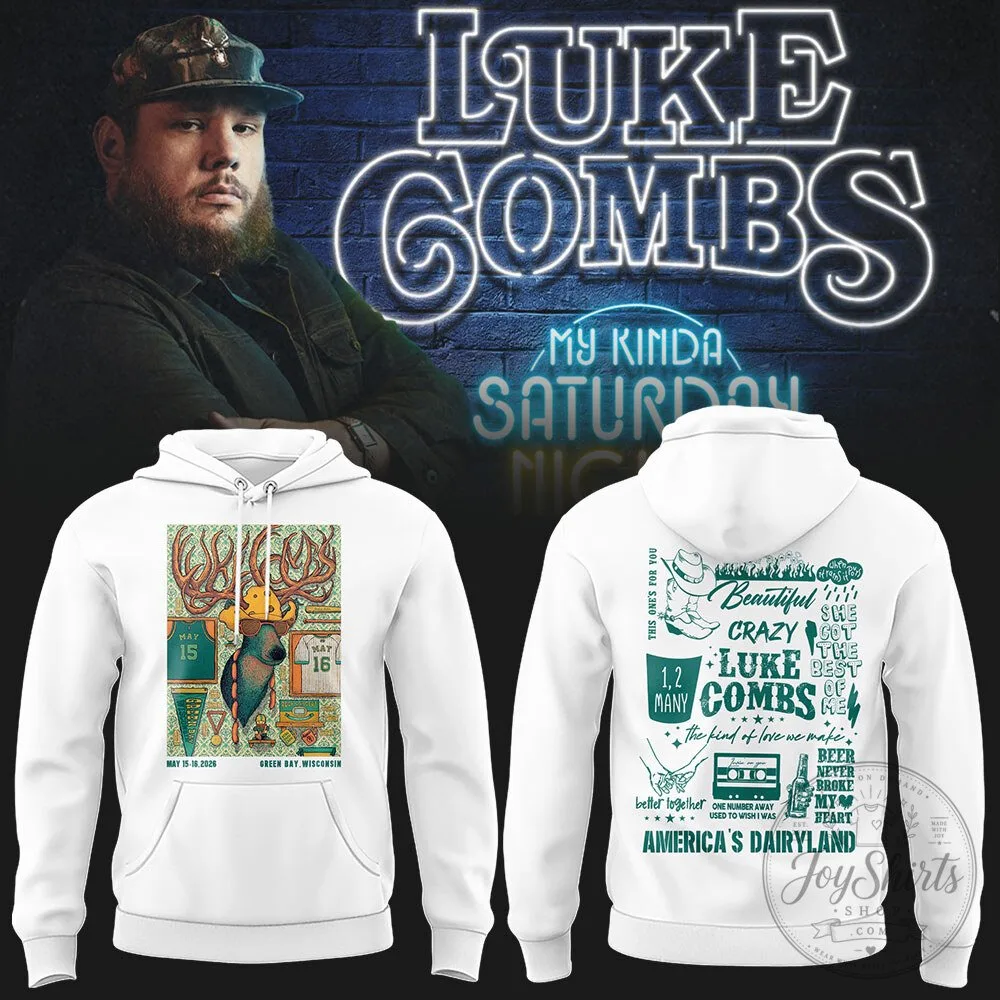 Lambeau Field Concert Hoodie for My Kinda Saturday Night by Luke Combs