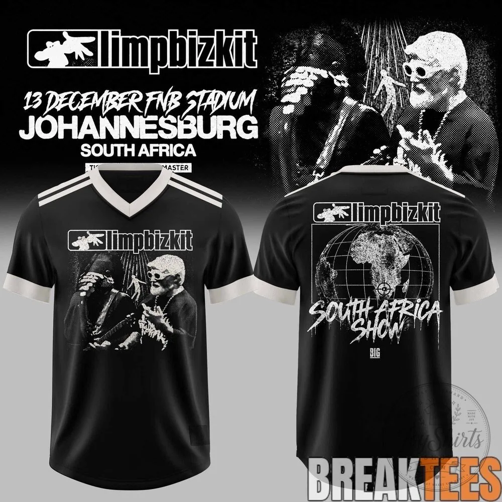 Limp Bizkit South Africa Show FNB Stadium Concert Commemorative Football Jersey