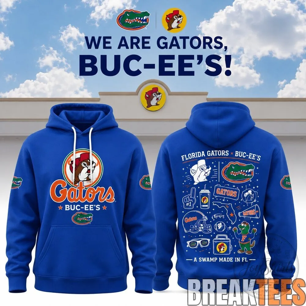 Florida Gators and Buc-ee's We Are Gators Blue Hoodie