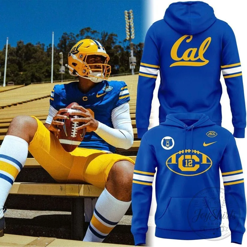 California Golden Bears Royal Blue Football Team Logo Hoodie 1 California Golden Bears Royal Blue Football Team Logo Hoodie