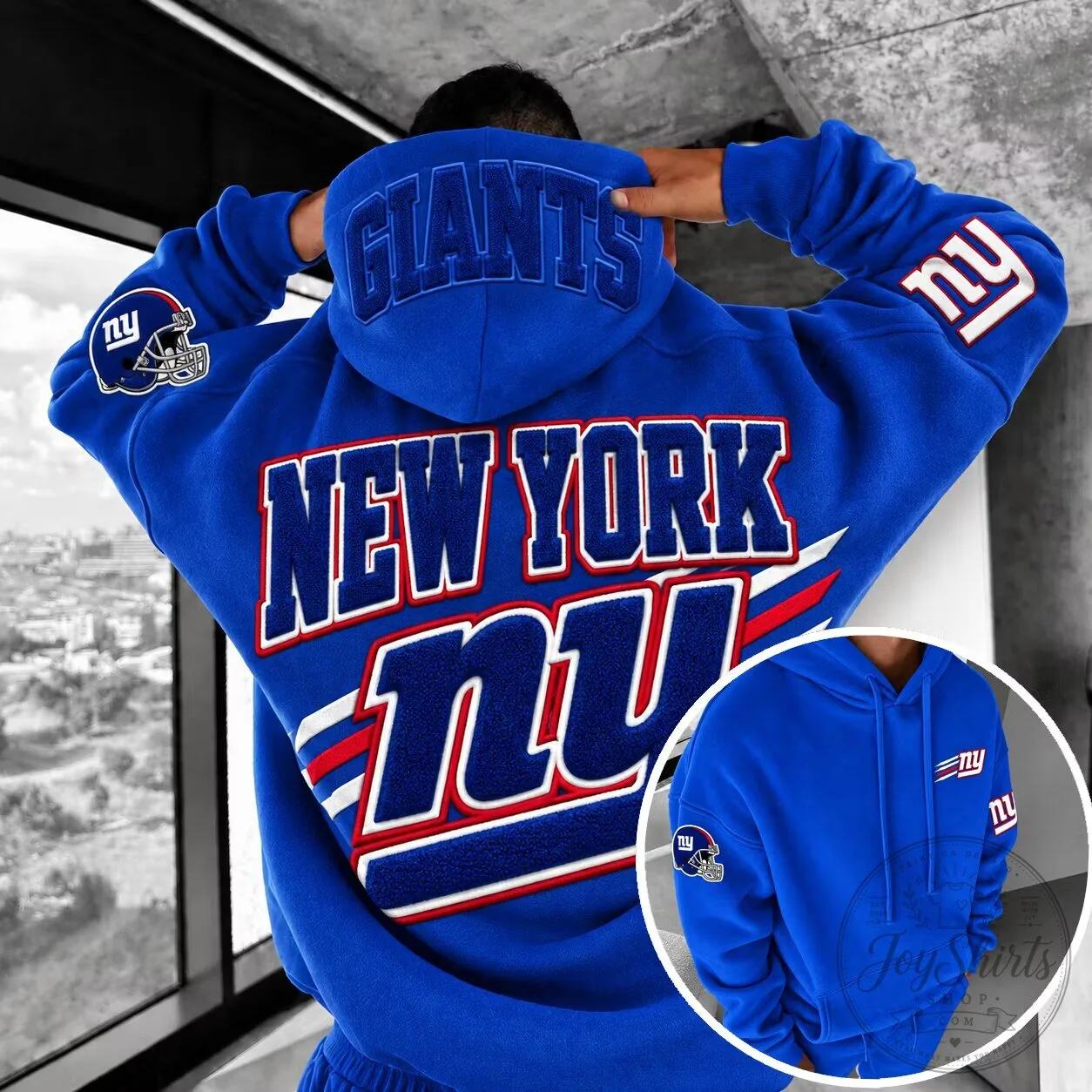 Royal Blue Hoodie for New York Giants NFL Football Fans