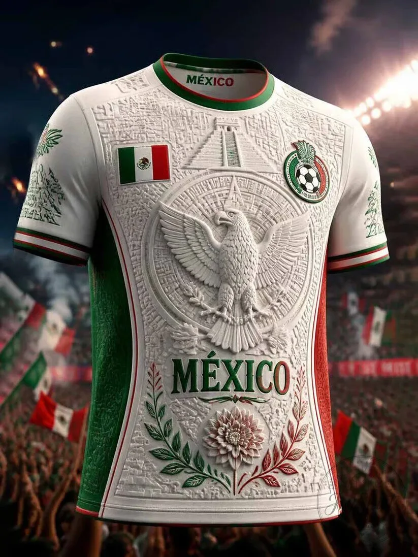 Mexico Soccer 2026 World Cup Fan Football Jersey