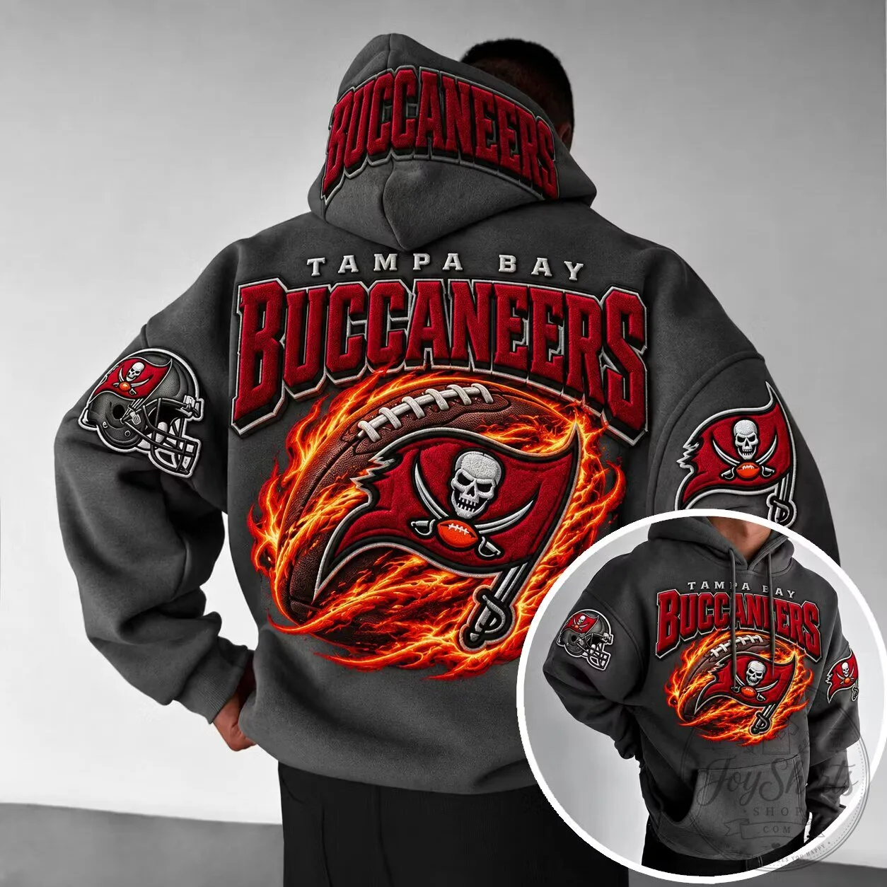 Tampa Bay Buccaneers Football Team Logo and Mascot Hoodie