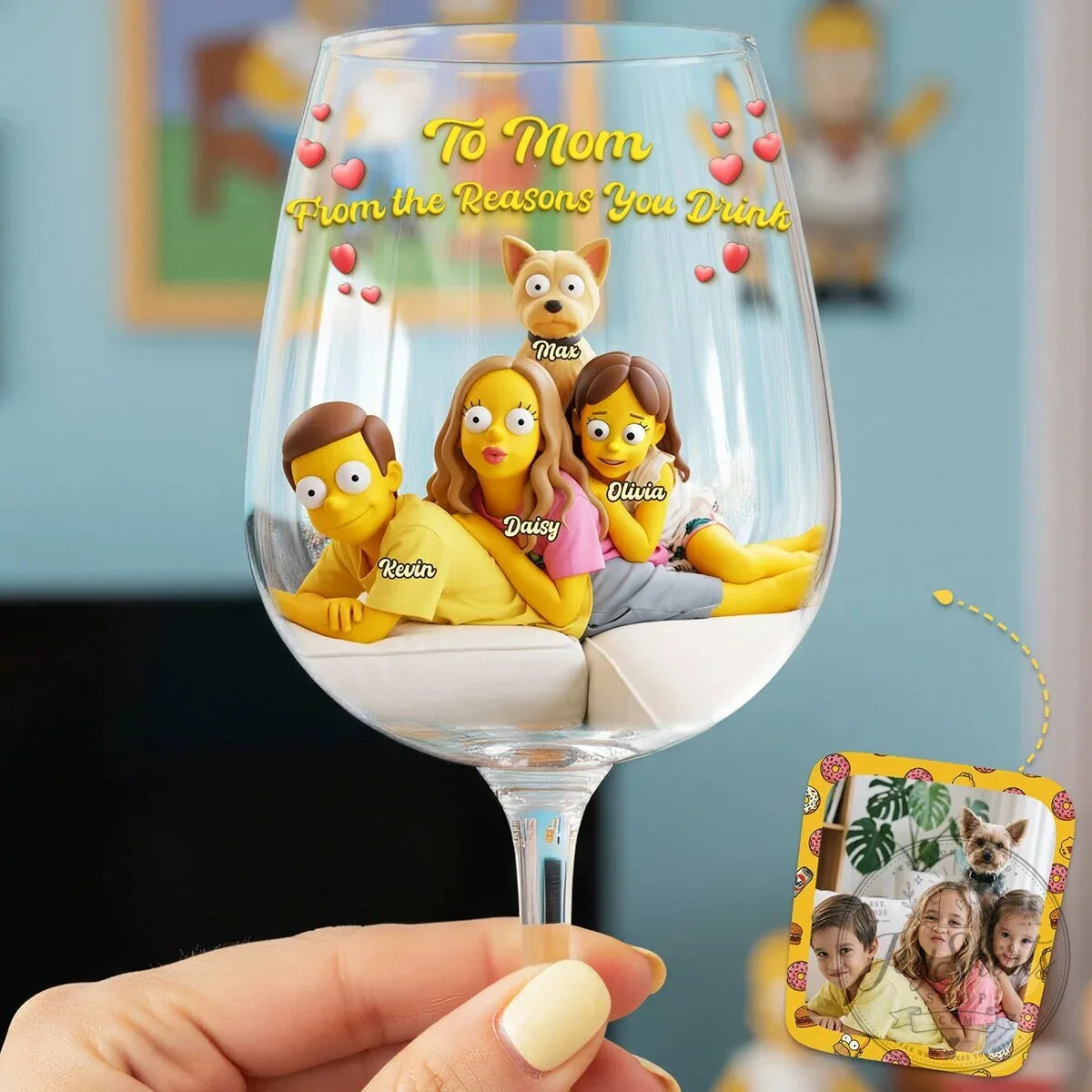 Personalized To Mom From The Reasons You Drink Wine Glass 8 Personalized To Mom From The Reasons You Drink Wine Glass
