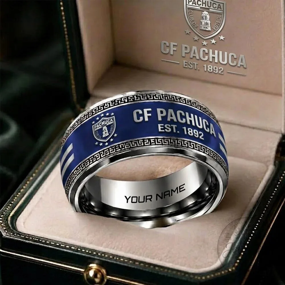 Club de Futbol Pachuca Liga MX Personalized Stainless Steel Ring
