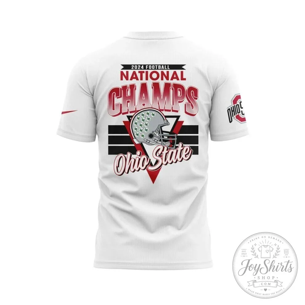 Ohio State Football National Champions 2024 White T-Shirt
