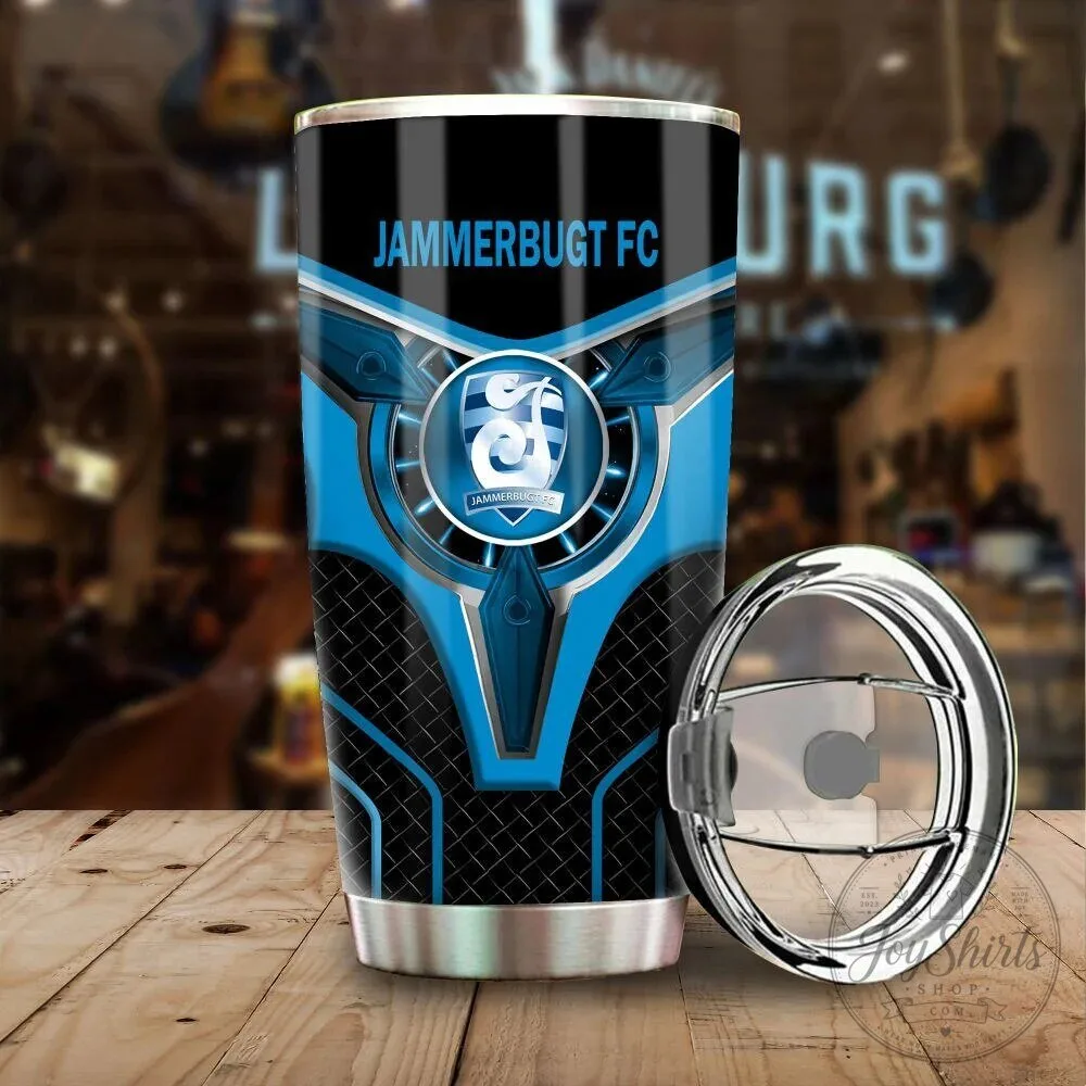 Jammerbugt FC Football Team Logo Insulated Stainless Steel Tumbler