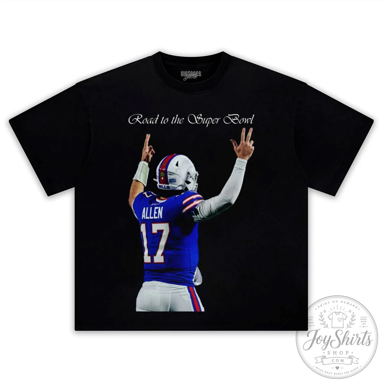 Josh Allen Road to the Super Bowl Football Fan T-Shirt