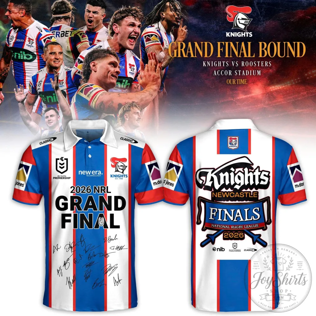 Newcastle Knights 2026 NRL Grand Final Rugby League Polo Shirt Newcastle Knights 2026 NRL Grand Final Rugby League Polo Shirt