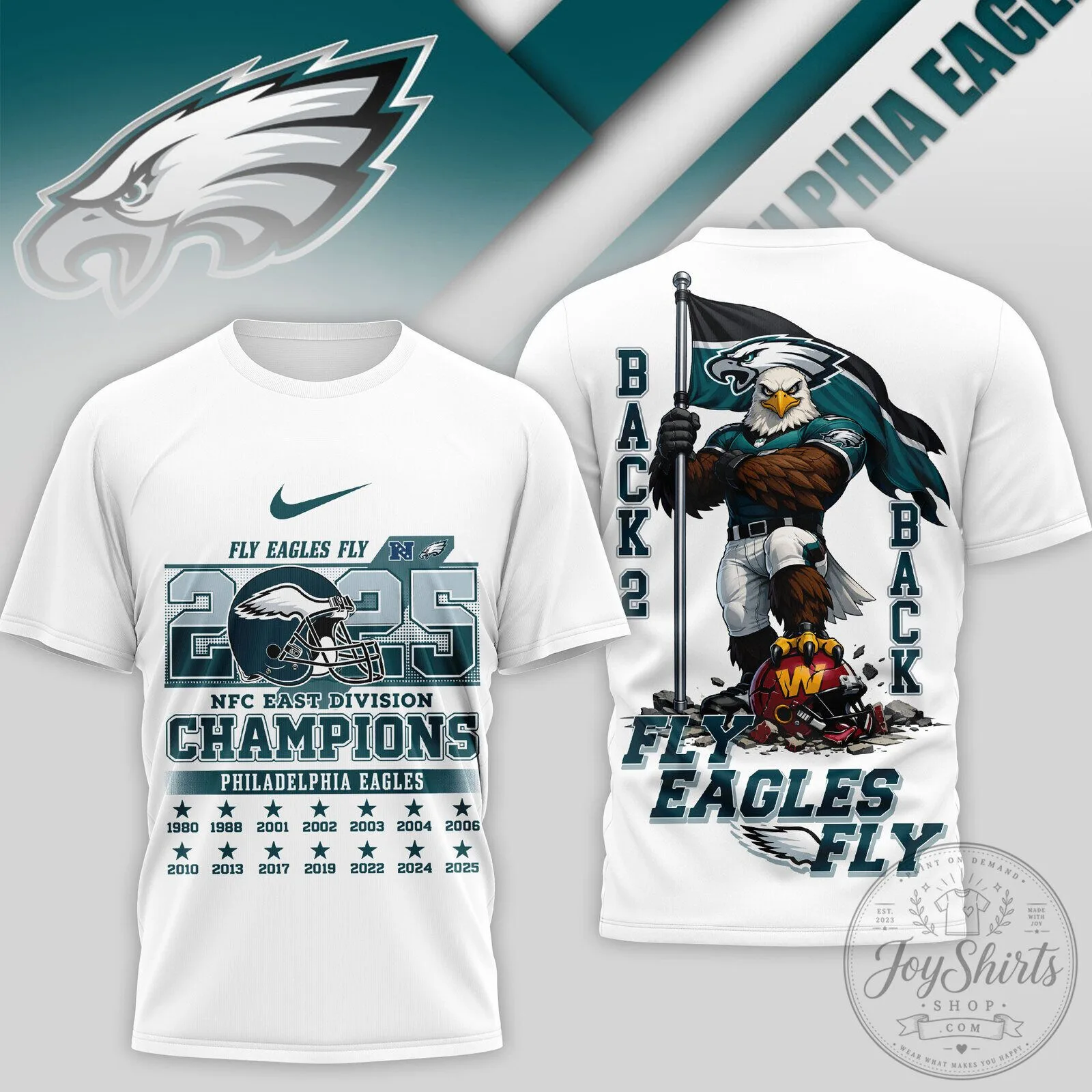 Philadelphia Eagles NFC East Division Champions 2025 Football Fan T-Shirt