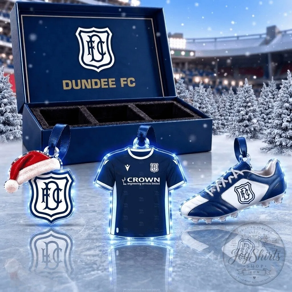 Dundee Football Club Scottish Premiership Team Full Set 3 Acrylic Ornament