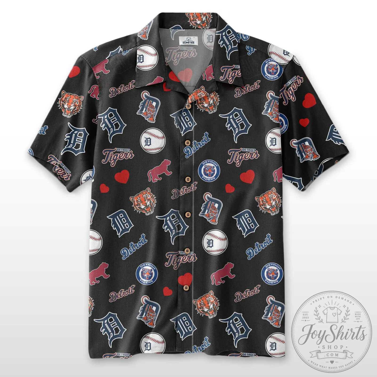 Detroit Tigers Shirt Baseball Logo Hawaiian Shirt