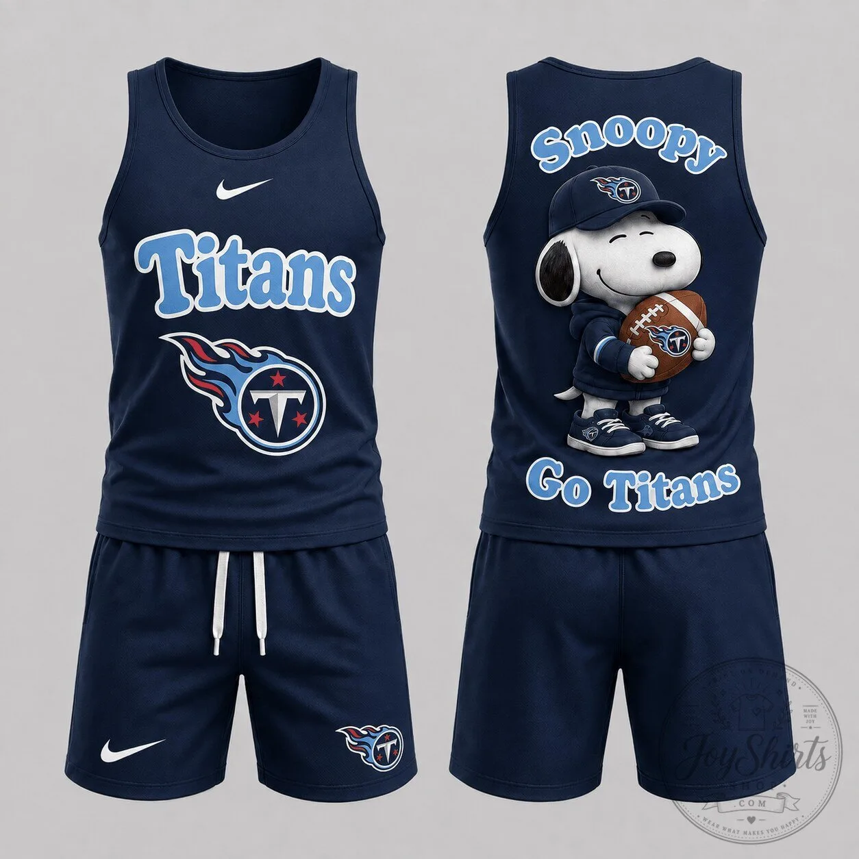 Tennessee Titans Snoopy Game Day Football Fan Tank Top