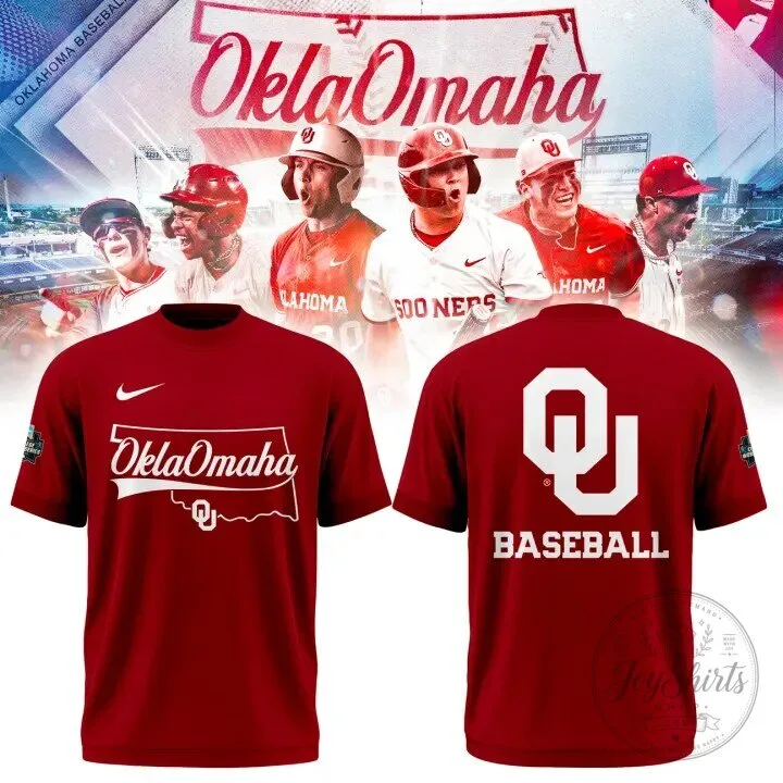 Oklahoma Sooners Baseball Omaha 2026 Men's College World Series T-Shirt