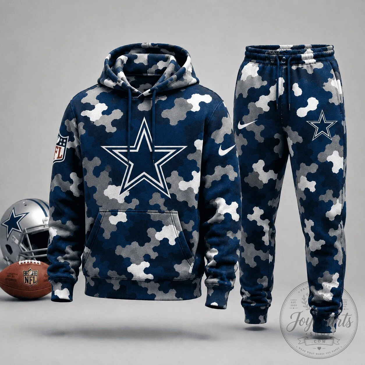 Dallas Cowboys NFL Camouflage Hoodie and Jogger Set for Men