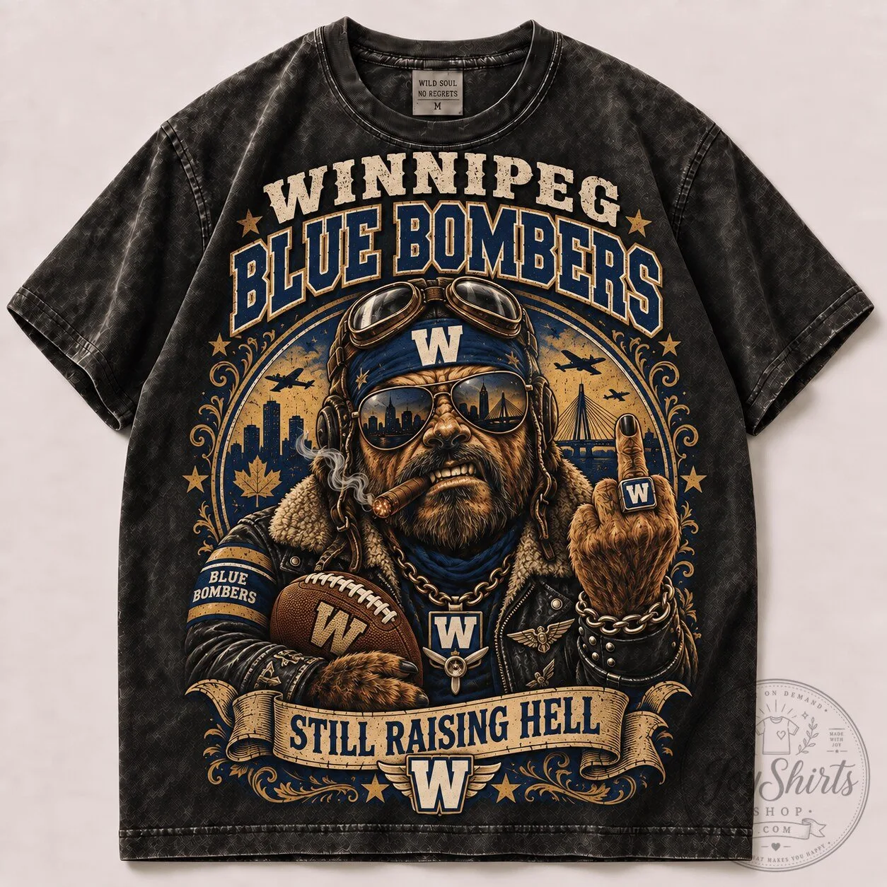 Winnipeg Blue Bombers Football Vintage T-Shirt For Fan