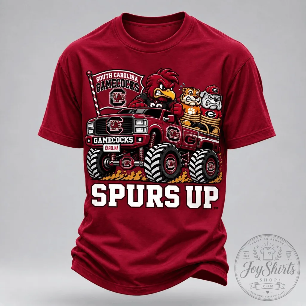 South Carolina Gamecocks Monster Truck Spurs Up T-Shirt