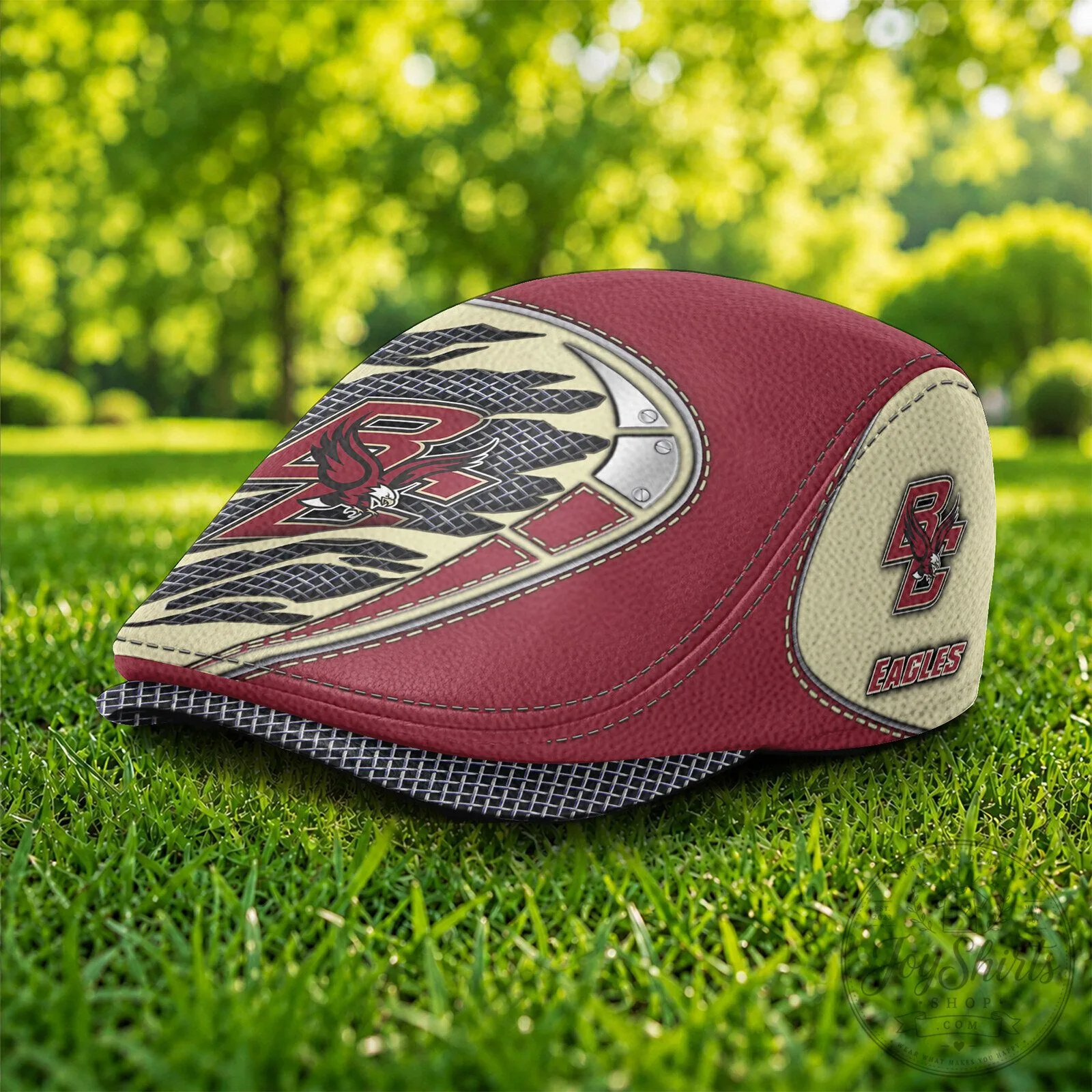 Boston College Eagles NCAA Flat Cap, Golf Hat for Men and Women