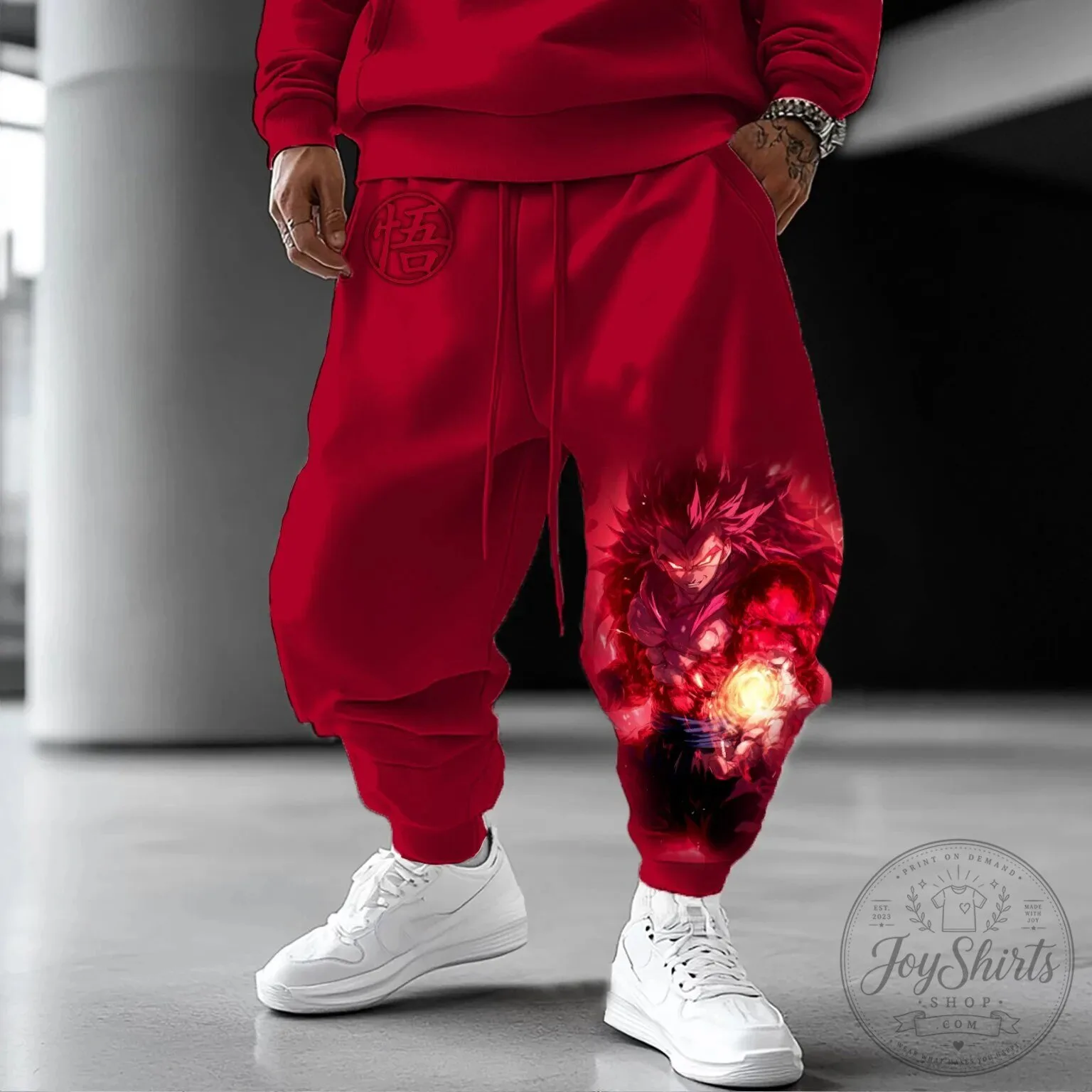 Dragon Ball Super Saiyan Goku Red Anime Streetwear Pants 1 Dragon Ball Super Saiyan Goku Red Anime Streetwear Pants