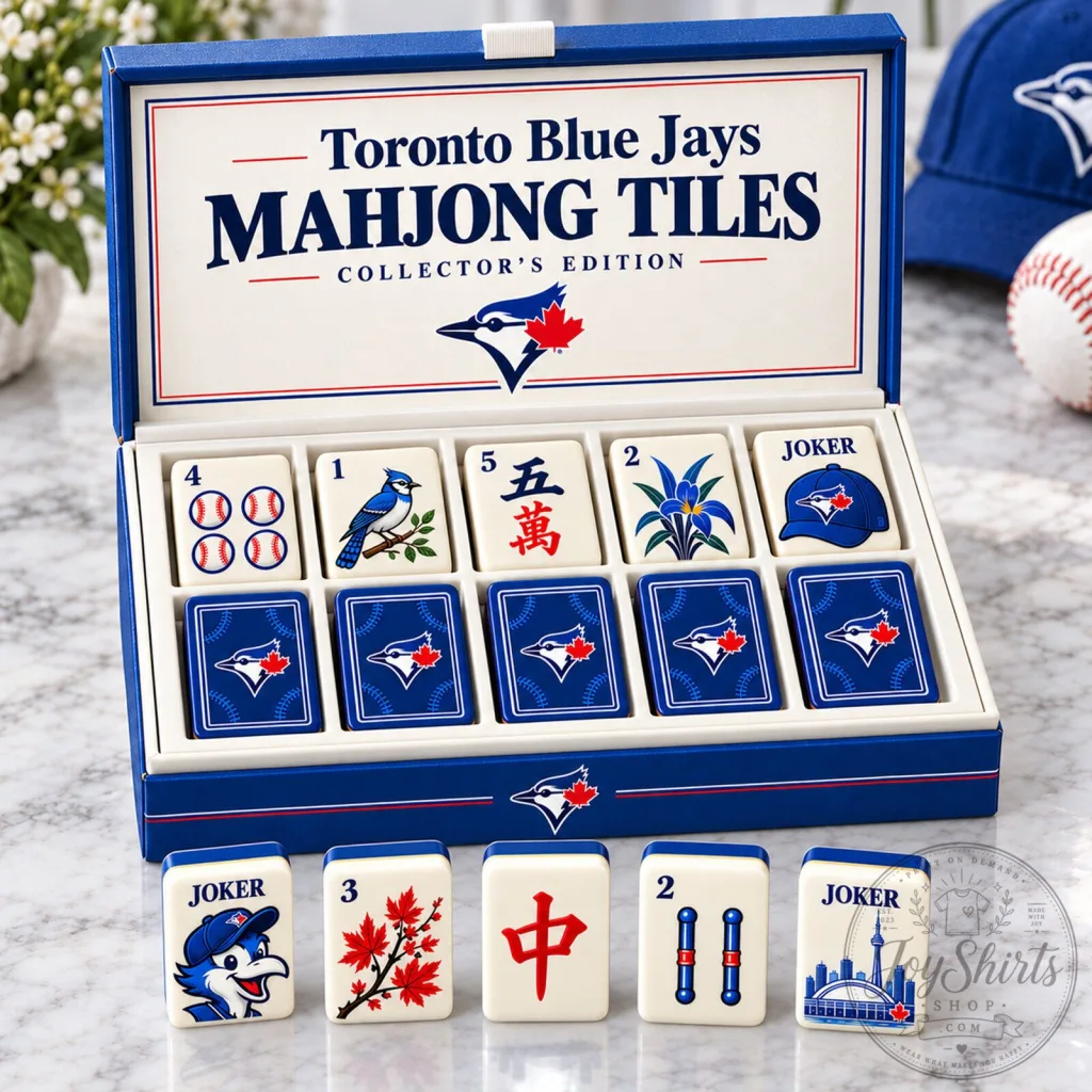 Toronto Blue Jays Collector's Edition Mahjong Tiles Game Set