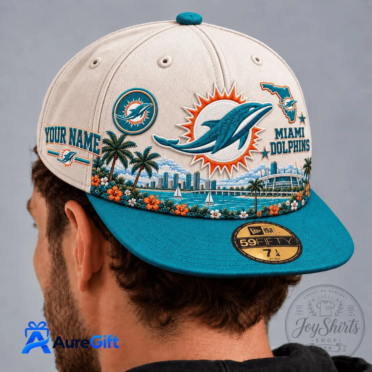 Miami Dolphins NFL Football Team Personalized Snapback Cap Hat