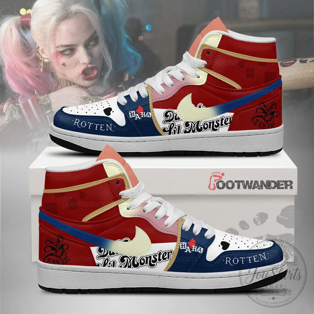 Harley Quinn Joker Suicide Squad DC Comics High Top Sneakers