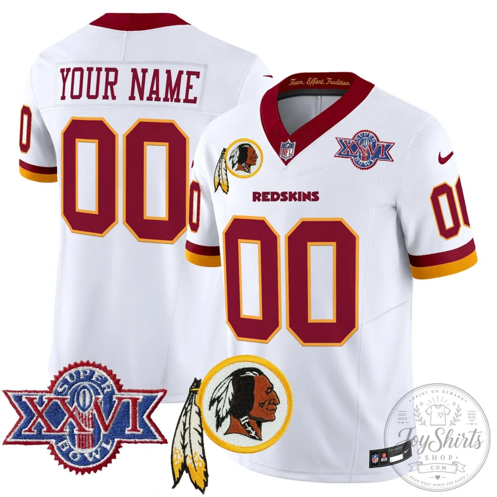 1992 Super Bowl XXVI Throwback Football Jersey of the Washington Redskins