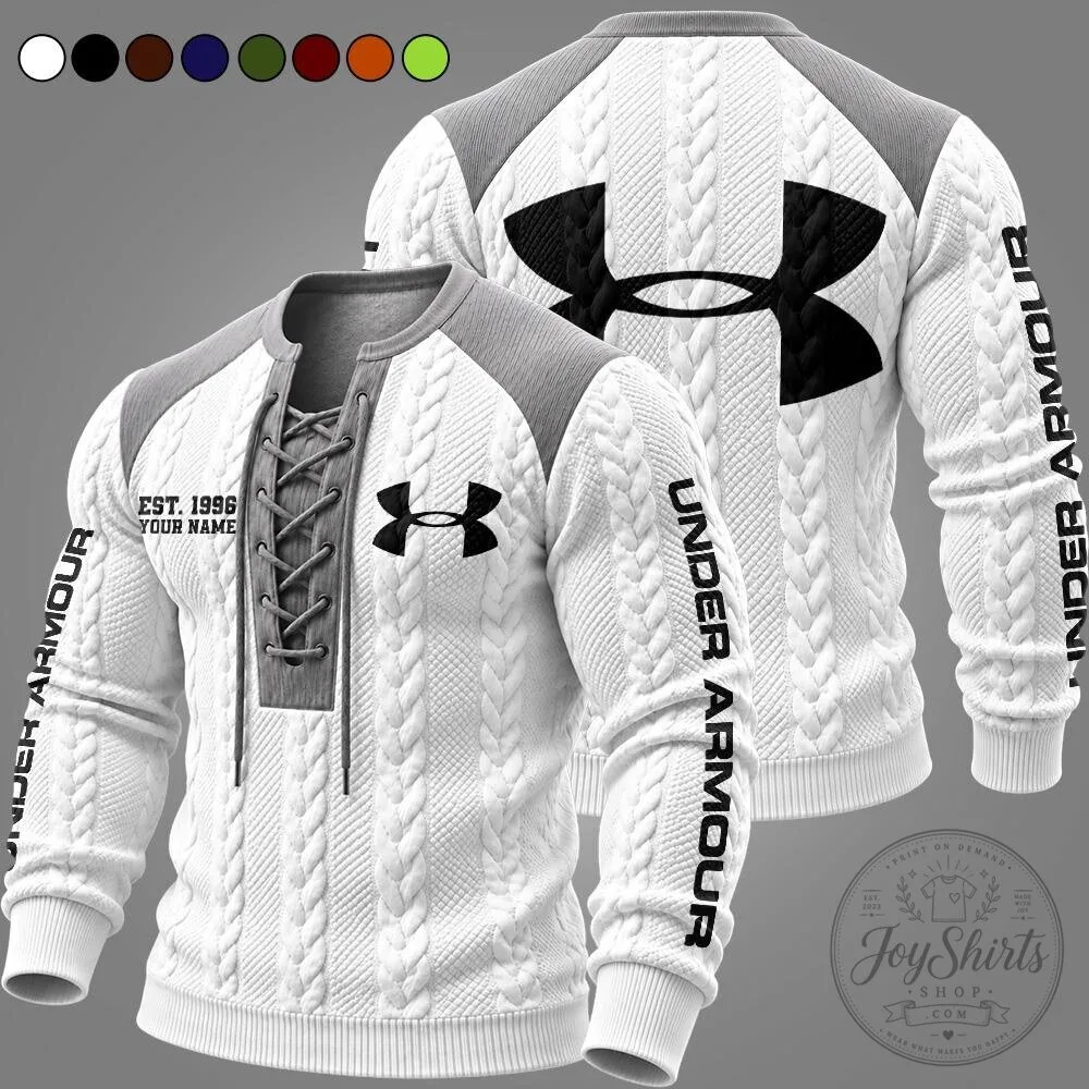 Under Armour Est. 1996 Personalized Lace-Up Pullover Long Sleeve Sweater