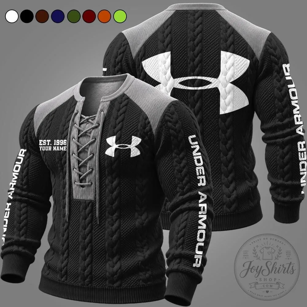 Under Armour Est. 1996 Personalized Lace-Up Pullover Long Sleeve Sweater 11 Under Armour Est. 1996 Personalized Lace-Up Pullover Long Sleeve Sweater