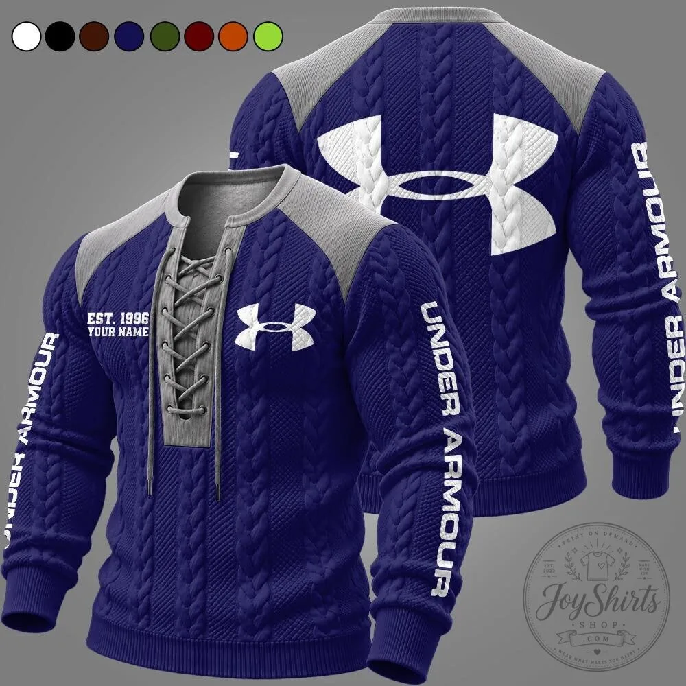 Under Armour Est. 1996 Personalized Lace-Up Pullover Long Sleeve Sweater 13 Under Armour Est. 1996 Personalized Lace-Up Pullover Long Sleeve Sweater