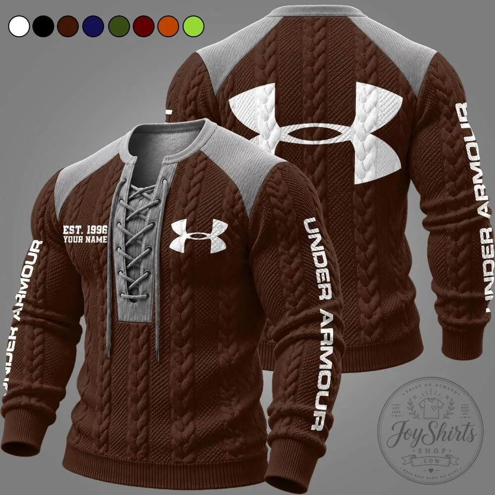 Under Armour Est. 1996 Personalized Lace-Up Pullover Long Sleeve Sweater 15 Under Armour Est. 1996 Personalized Lace-Up Pullover Long Sleeve Sweater